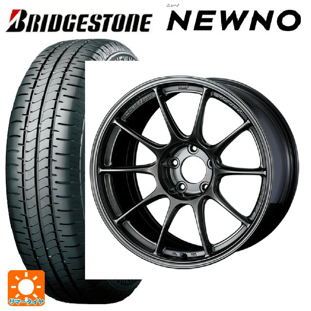 【5/9 20時〜 最大3万円OFFクーポン】215/55R17 94V ブリヂストン ニューノ 正規品 # ウェッズ ウェッズスポーツ TC105X EJ-TITAN 17-8J 国産車用 サマータイヤホイール4本セット