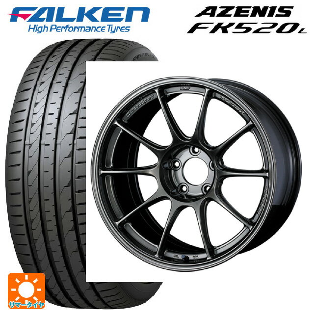 225/45R18 95Y XL ファルケン アゼニス FK520L ウェッズ ウェッズスポーツ TC105X EJ-TITAN 18-8J 国産車用 サマータイヤホイール4本セット