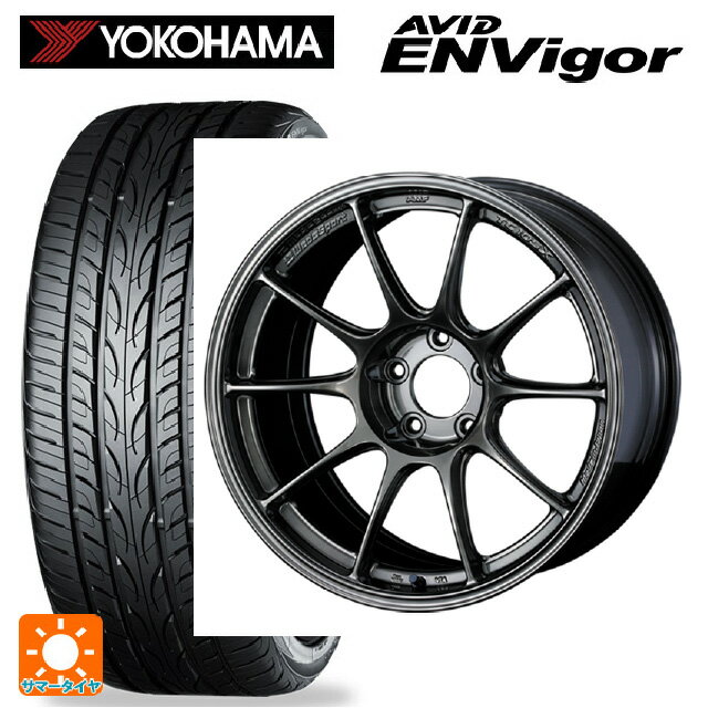 235/55R18 104W ヨコハマ エービット エンビガー S321 ウェッズ ウェッズスポーツ TC105X EJ-TITAN 18-8J 国産車用 サマータイヤホイール4本セット