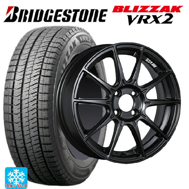 165/55R15 75Q ブリヂストン ブリザック VRX2 正規品 タナベ SSR GT X01 フラットブラック 15-5J 国産車用 スタッドレスタイヤホイール4本セット