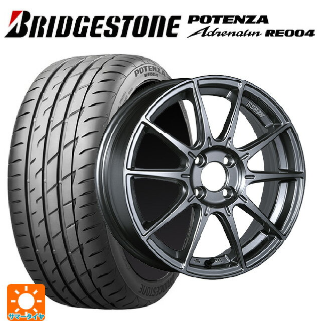 【6/11 1:59迄 全品ポイント5倍】165/45R16 74V XL ブリヂストン ポテンザ アドレナリン RE004(数量限定) 正規品 タナベ SSR GT X01 ダークシルバー 16-5.5J 国産車用 サマータイヤホイール4本セット