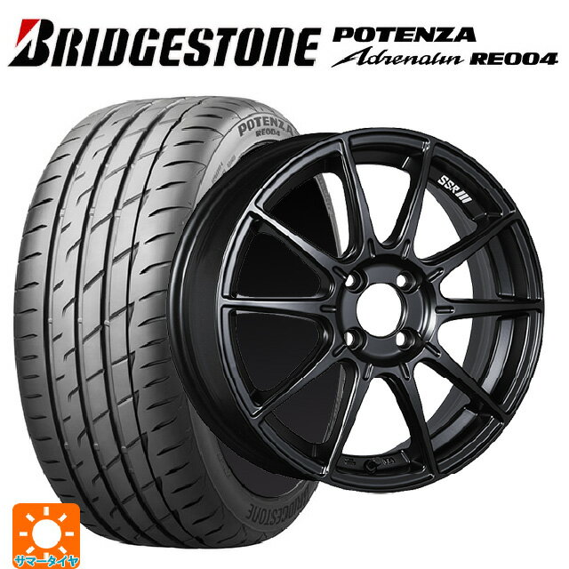【6/15〜16限定 全品P5倍＆クーポン】165/45R16 74V XL ブリヂストン ポテンザ アドレナリン RE004 正規品 タナベ SSR GT X01 フラットブラック 16-5.5J 国産車用 サマータイヤホイール4本セット