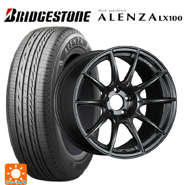 ミツビシ デリカD5(3DA系)用 225/55R18 98V ブリヂストン アレンザLX100 正規品 タナベ SSR GT X01 フラットブラック 新品サマータイヤホイール 4本セット