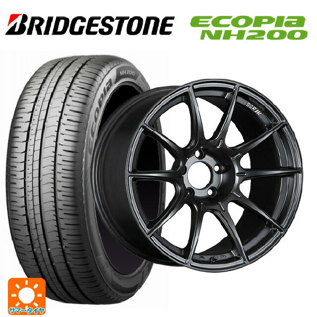 215/45R18 93W XL ブリヂストン エコピア NH200 正規品 # タナベ SSR GT X01 フラットブラック 18-7.5J 国産車用 サマータイヤホイール4本セット