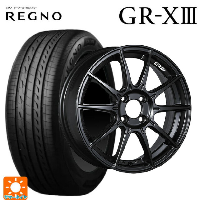 【6/22 20時〜 全品P5倍＆クーポン】185/55R16 83V ブリヂストン レグノ GR-X3 正規品 # タナベ SSR GT X01 フラットブラック 16-6.5J 国産車用 サマータイヤホイール4本セット