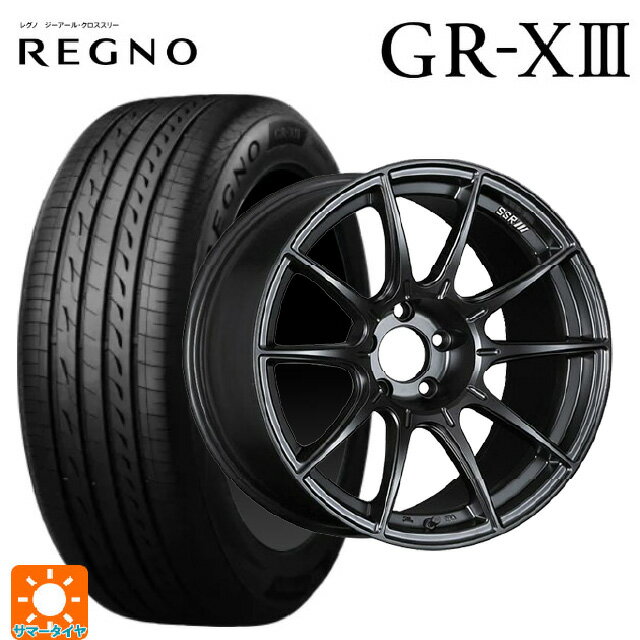【6/11 1:59迄 全品ポイント5倍】225/40R19 93W XL ブリヂストン レグノ GR-X3 正規品 # タナベ SSR GT X01 フラットブラック 19-8.5J 国産車用 サマータイヤホイール4本セット