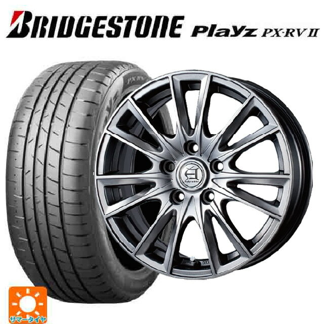 【6/22 20時〜 全品P5倍＆クーポン】215/60R16 95H ブリヂストン プレイズ PX-RV2 正規品 # テクノピア アフロディーテ EF メタリックグレー 16-6.5J 国産車用 サマータイヤホイール4本セット