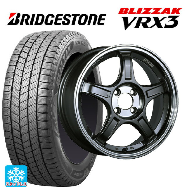 【6/22 20時〜 全品P5倍＆クーポン】2024年製 165/50R16 75Q ブリヂストン ブリザック VRX3 正規品 タナベ SSR GT X03 ガンメタ+Sクリア 16-5.5J 国産車用 スタッドレスタイヤホイール4本セット