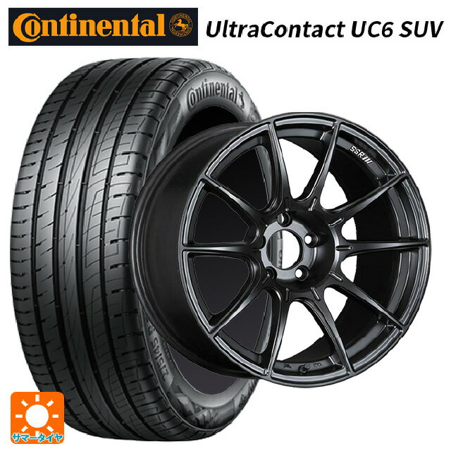 【9/3 20時〜 全品P5倍＆クーポン】ニッサン エクストレイル(33系)用 235/60R18 103V コンチネンタル ウルトラコンタクト UC6 SUV 正規品 タナベ SSR GT X01 フラットブラック 新品サマータイヤホイール 4本セット
