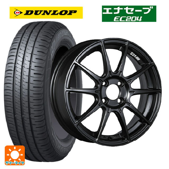 【6/15〜16限定 全品P5倍＆クーポン】165/50R15 73V ダンロップ エナセーブEC204 タナベ SSR GT X01 フラットブラック 15-5J 国産車用 サマータイヤホイール4本セット