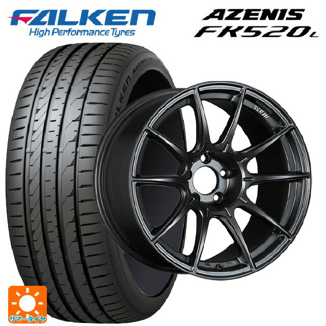 【6/11 1:59迄 全品ポイント5倍】225/45R18 95Y XL ファルケン アゼニス FK520L タナベ SSR GT X01 フラットブラック 18-7.5J 国産車用 サマータイヤホイール4本セット