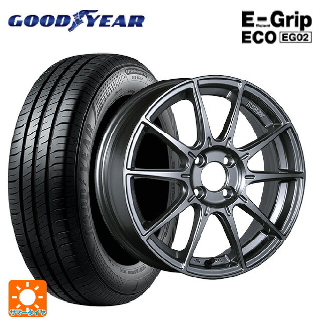 【6/15〜16限定 全品P5倍＆クーポン】165/50R16 75V グッドイヤー エフィシェントグリップ エコ EG02 タナベ SSR GT X01 ダークシルバー 16-5.5J 国産車用 サマータイヤホイール4本セット