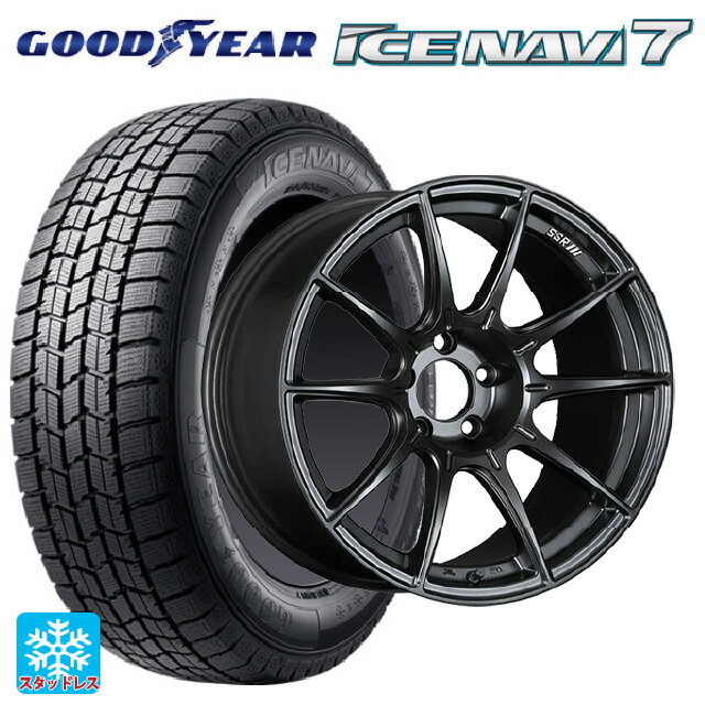 【6/22 20時〜 全品P5倍＆クーポン】トヨタ カローラ スポーツ(210系)用 215/45R17 87Q グッドイヤー アイスナビ7(数量限定) # タナベ SSR GT X01 フラットブラック 新品スタッドレスタイヤホイール 4本セット