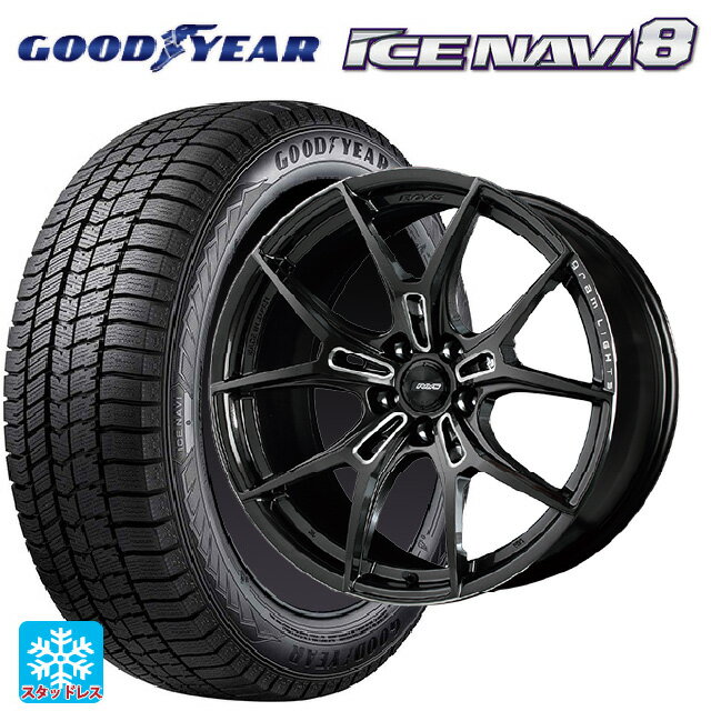 245/45R19 102Q XL グッドイヤー アイスナビ8 # レイズ グラムライツ 57エフエックスズィー AAC 19-8.5J 国産車用 スタッドレスタイヤホイール4本セット