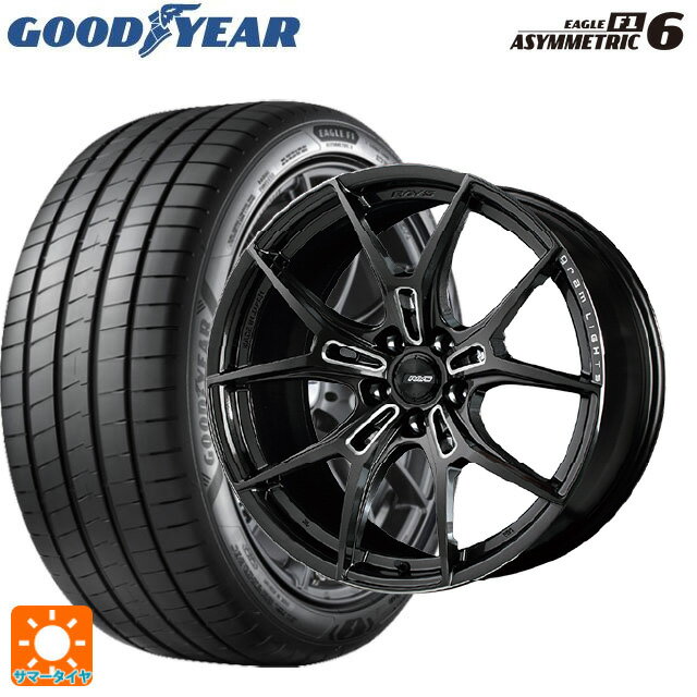 225/45R19 96W XL グッドイヤー イーグル F1 アシメトリック6 # レイズ グラムライツ 57エフエックスズィー AAC 19-8J 国産車用 サマータイヤホイール4本セット