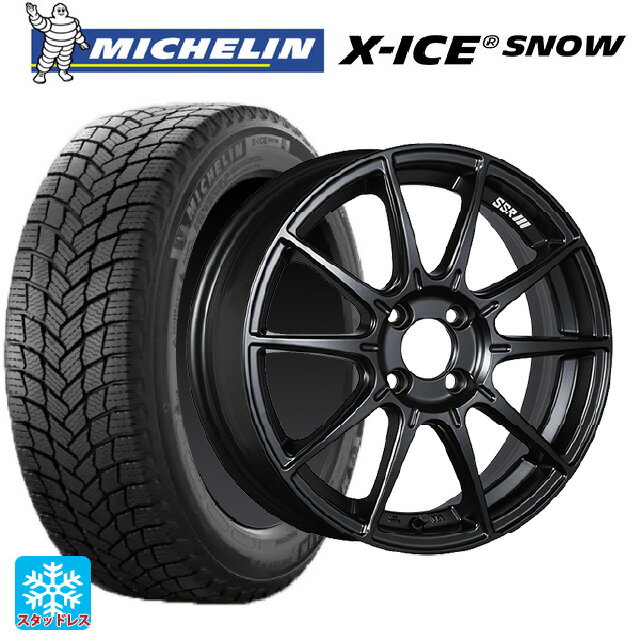 165/55R15 75T ミシュラン 正規品 エックスアイス スノー タナベ SSR GT X01 フラットブラック 15-5J 国産車用 スタッドレスタイヤホイール4本セット