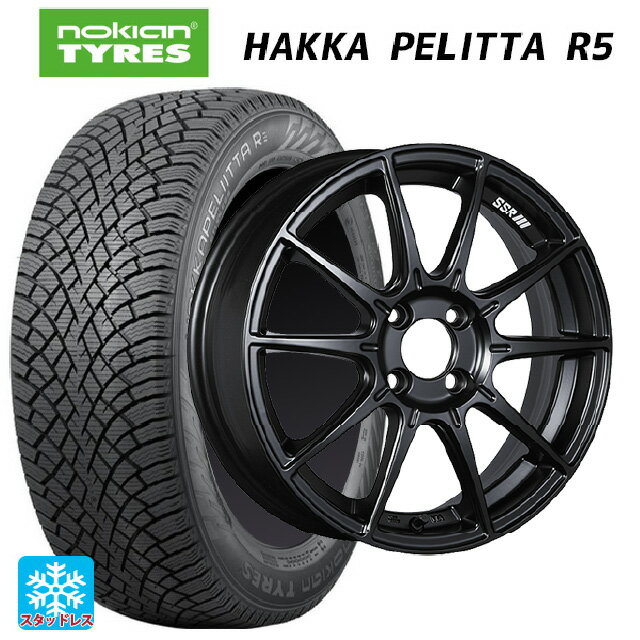ニッサン ノートオーラ(E13)用 205/50R17 93R XL ノキアン ハッカペリッタR5 タナベ SSR GT X01 フラットブラック 新品スタッドレスタイヤホイール 4本セット