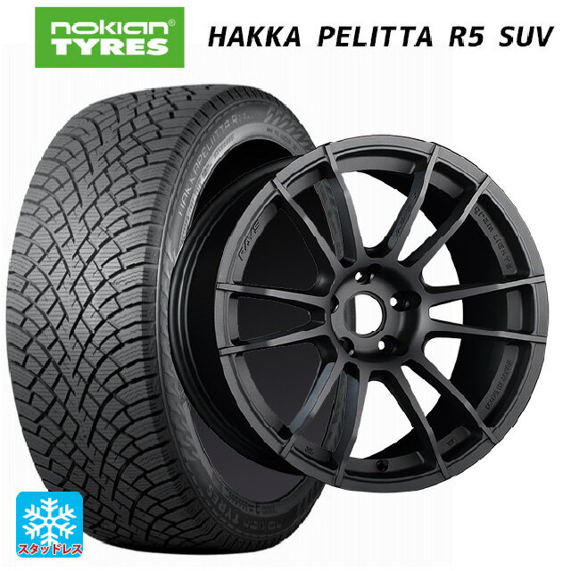 【6/22 20時〜 全品P5倍＆クーポン】235/60R18 107R XL ノキアン ハッカペリッタR5 SUV レイズ グラムライツ 57XR MF 18-8.5J 国産車用 スタッドレスタイヤホイール4本セット