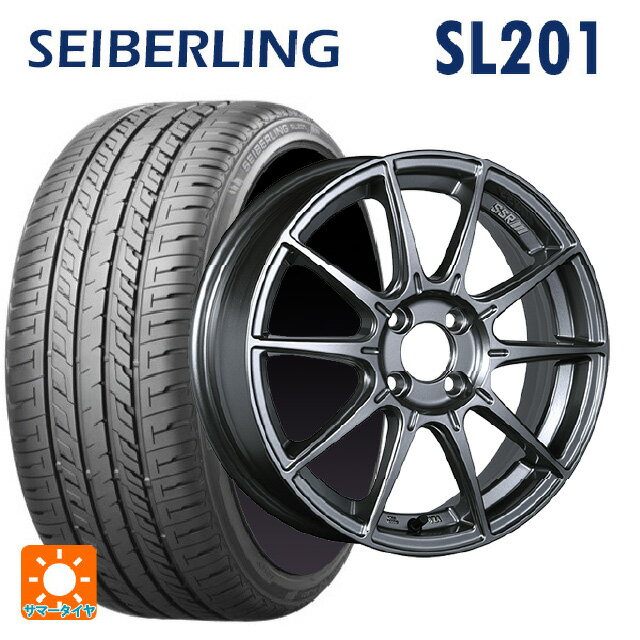 【6/15〜16限定 全品P5倍＆クーポン】165/50R16 75V セイバーリング セイバーリング SL201(ブリヂストン工場生産） タナベ SSR GT X01 ダークシルバー 16-5.5J 国産車用 サマータイヤホイール4本セット