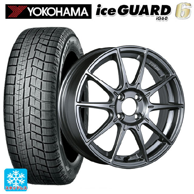 2024年製 165/55R15 75Q ヨコハマ アイスガード6(IG60) # タナベ SSR GT X01 ダークシルバー 15-5J 国産車用 スタッドレスタイヤホイール4本セット