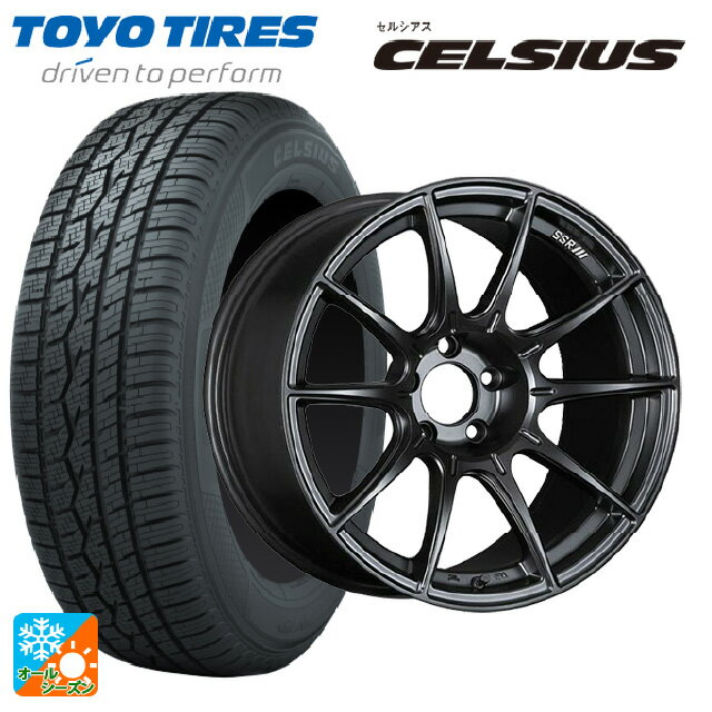 スバル フォレスター(SL系)用 225/55R18 102V トーヨー セルシアス タナベ SSR GT X01 フラットブラック 新品オールシーズンタイヤホイール 4本セット