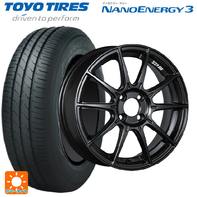 【6/15〜16限定 全品P5倍＆クーポン】165/50R16 75V トーヨー ナノエナジー3 タナベ SSR GT X01 フラットブラック 16-5.5J 国産車用 サマータイヤホイール4本セット