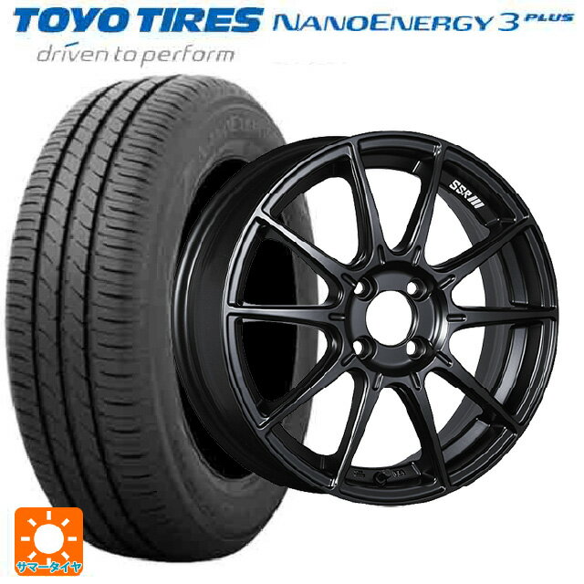 【6/22 20時〜 全品P5倍＆クーポン】195/55R15 85V トーヨー ナノエナジー3プラス タナベ SSR GT X01 フラットブラック 15-6J 国産車用 サマータイヤホイール4本セット