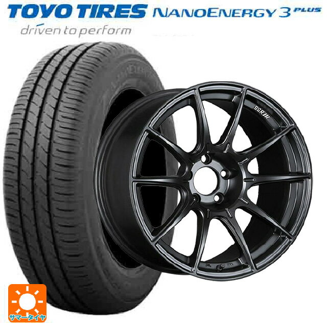 【6/11 1:59迄 全品ポイント5倍】215/45R18 89W トーヨー ナノエナジー3プラス タナベ SSR GT X01 フラットブラック 18-7.5J 国産車用 サマータイヤホイール4本セット