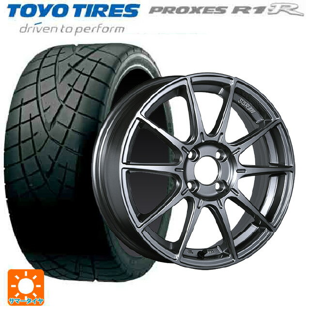 【6/22 20時〜 全品P5倍＆クーポン】165/50R15 73V トーヨー プロクセス R1R タナベ SSR GT X01 ダークシルバー 15-5J 国産車用 サマータイヤホイール4本セット