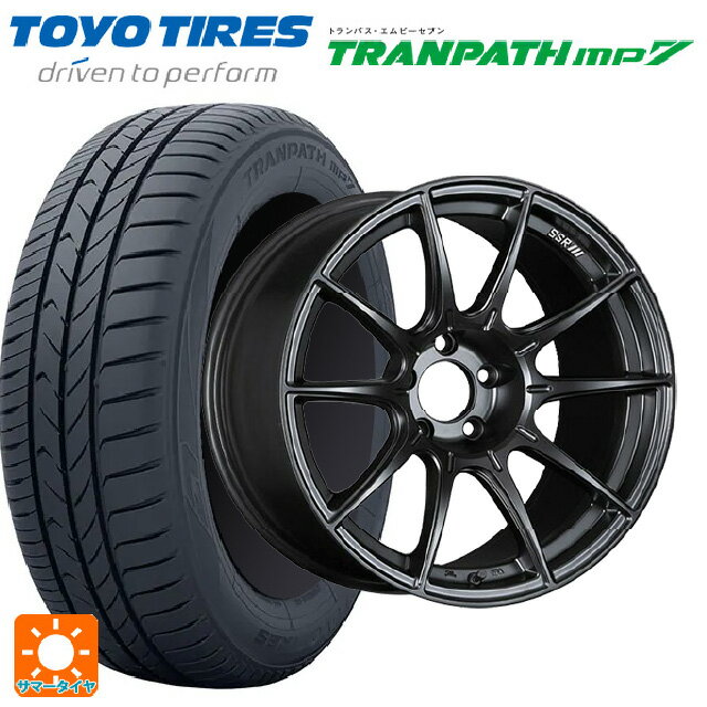 【6/15〜16限定 全品P5倍＆クーポン】225/55R19 103V XL トーヨー トランパス MP7 タナベ SSR GT X01 フラットブラック 19-8.5J 国産車用 サマータイヤホイール4本セット