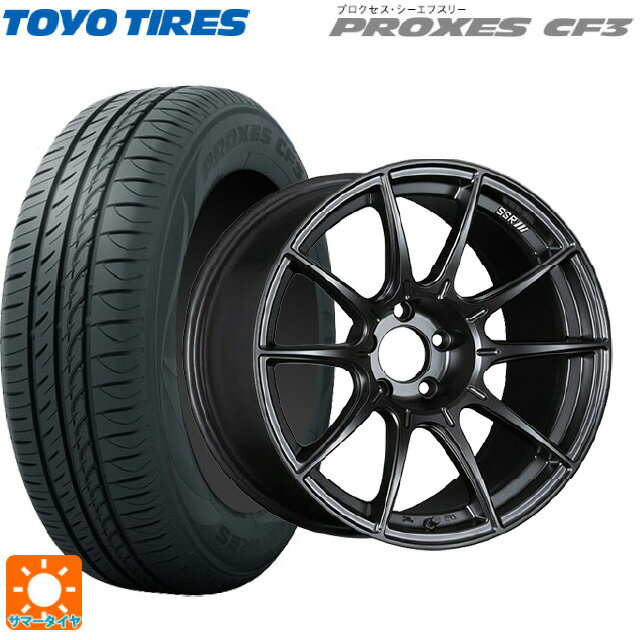 【6/22 20時〜 全品P5倍＆クーポン】215/45R18 93W トーヨー プロクセス CF3 タナベ SSR GT X01 フラットブラック 18-7.5J 国産車用 サマータイヤホイール4本セット
