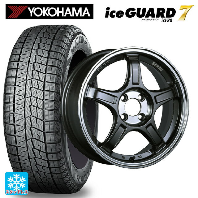 165/50R15 73Q ヨコハマ アイスガード7(IG70) タナベ SSR GT X03 ガンメタ+Sクリア 15-5J 国産車用 スタッドレスタイヤホイール4本セット