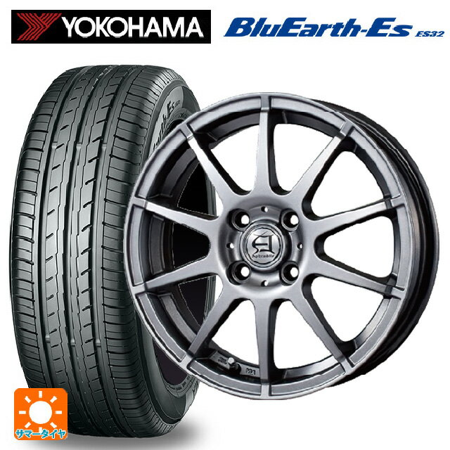 155/65R13 73S ヨコハマ ブルーアースEs ES32 テクノピア アフロディーテ HS メタリックグレー 13-4J 国産車用 サマータイヤホイール4本セット
