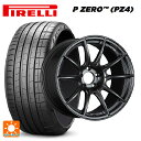 【5/3〜5/6 最大3万円OFFクーポン】スバル レヴォーグ(VN系)用 245/40R18 97Y XL ピレリ P-ZERO (PZ4) 正規品 タナベ SSR GT X01 フラットブラック 新品サマータイヤホイール 4本セット(2)