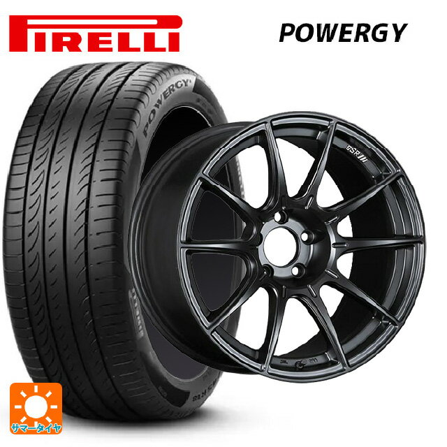 【6/22 20時〜 全品P5倍＆クーポン】225/40R19 93Y XL ピレリ パワジー 正規品 タナベ SSR GT X01 フラットブラック 19-8.5J 国産車用 サマータイヤホイール4本セット