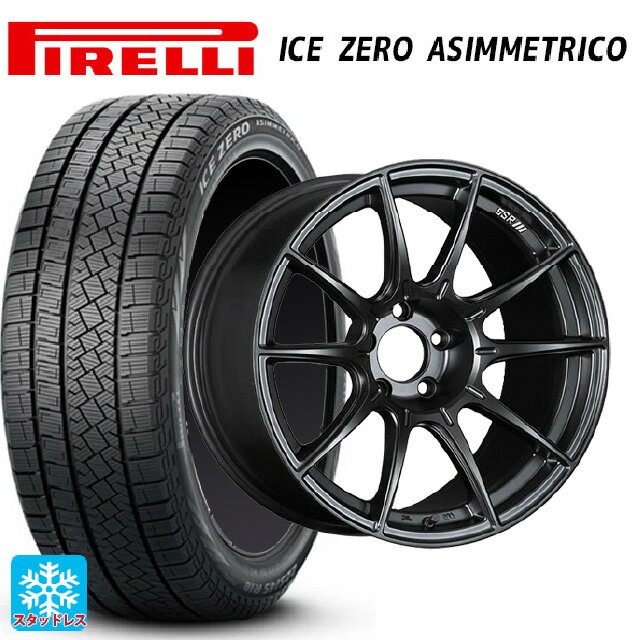 225/40R19 93H XL ピレリ アイスゼロ アシンメトリコ 正規品 タナベ SSR GT X01 フラットブラック 19-8.5J 国産車用 スタッドレスタイヤホイール4本セット