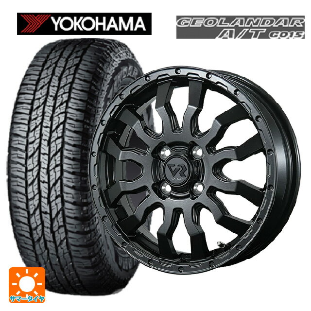 【6/15〜16限定 全品P5倍＆クーポン】165/55R15 75H ヨコハマ ジオランダー A/T G015 ブラックレター 正規品 トピー ヴァブロ RR-01 GM 15-4.5J 国産車用 サマータイヤホイール4本セット