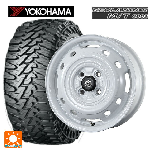 145/80R12 80/78N ヨコハマ ジオランダー M/T G003 正規品 トピー ランドフット XFG WH 12-3.5J 国産車用 サマータイヤホイール4本セット