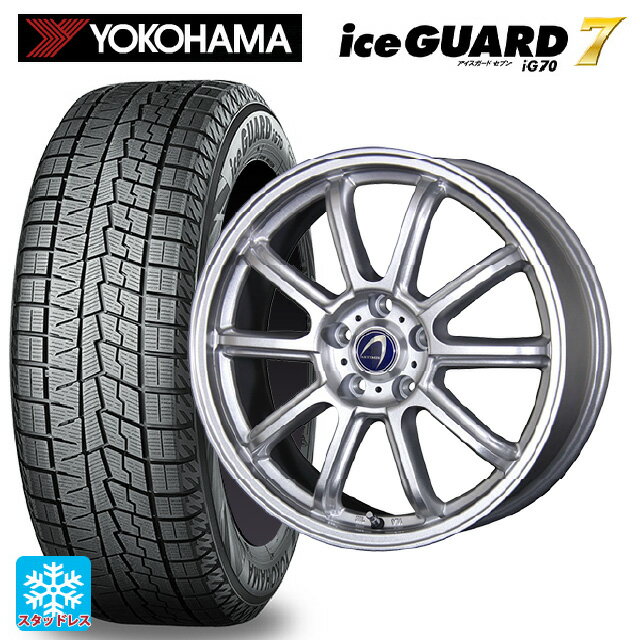 【6/22 20時〜 全品P5倍＆クーポン】215/65R16 98Q ヨコハマ アイスガード7(IG70) テクノピア アルテミス LSW メタリックシルバー 16-6.5J 国産車用 スタッドレスタイヤホイール4本セット
