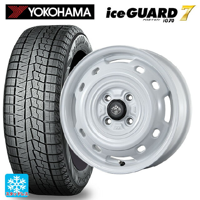 165/60R14 75Q ヨコハマ アイスガード7(IG70) トピー ランドフット XFG WH 14-4.5J 国産車用 スタッドレスタイヤホイール4本セット