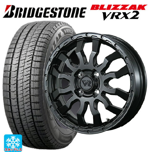 165/55R14 72Q ブリヂストン ブリザック VRX2 正規品 トピー ヴァブロ RR-01 GM 14-4.5J 国産車用 スタッドレスタイヤホイール4本セット