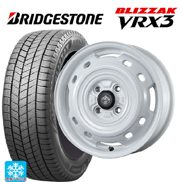 【6/11 1:59迄 全品ポイント5倍】165/50R15 73Q ブリヂストン ブリザック VRX3 正規品 # トピー ランドフット XFG WH 15-4.5J 国産車用 スタッドレスタイヤホイール4本セット