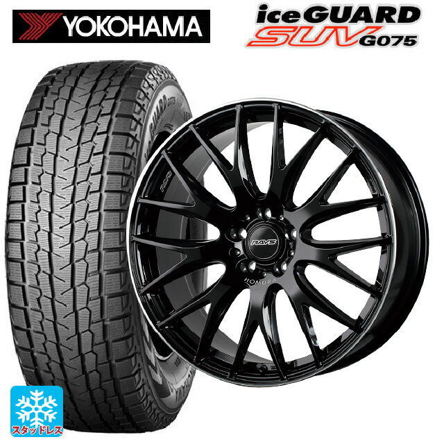 トヨタ ヴェルファイア(40系)用 225/55R19 99Q ヨコハマ アイスガードSUV G075 ホムラ 2×9 プラス BVK 新品スタッドレスタイヤホイール 4本セット