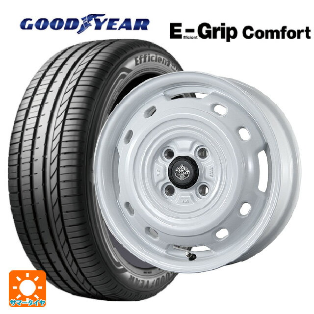 【6/22 20時〜 全品P5倍＆クーポン】165/60R14 75H グッドイヤー エフィシェントグリップ コンフォート トピー ランドフット XFG WH 14-4.5J 国産車用 サマータイヤホイール4本セット