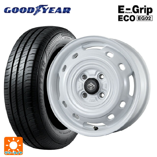 【6/15〜16限定 全品P5倍＆クーポン】165/50R15 73V グッドイヤー エフィシェントグリップ エコ EG02 トピー ランドフット XFG WH 15-4.5J 国産車用 サマータイヤホイール4本セット