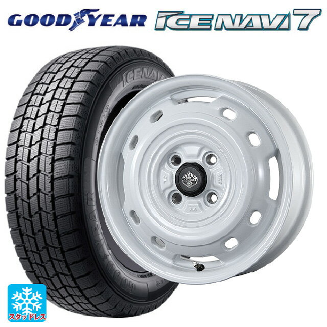 2024年製 165/55R14 72Q グッドイヤー アイスナビ7(数量限定) トピー ランドフット XFG WH 14-4.5J 国産車用 スタッドレスタイヤホイール4本セット