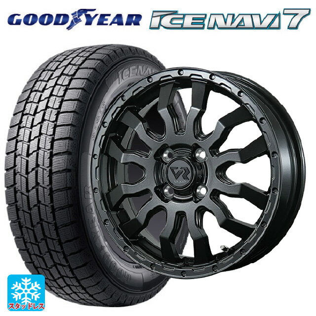 155/65R14 75Q グッドイヤー アイスナビ7(限定) # トピー ヴァブロ RR-01 GM 14-4.5J 国産車用 スタッドレスタイヤホイール4本セット