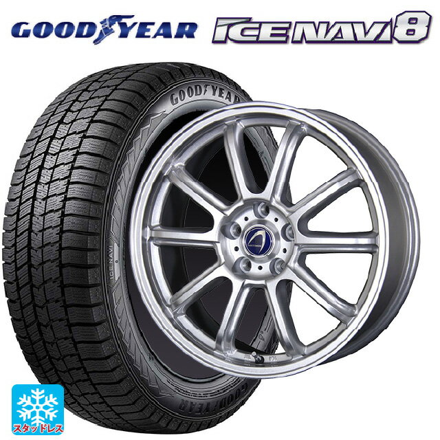 在庫有 ホンダ ZR-V(RZ4)用 215/60R17 96Q グッドイヤー アイスナビ8 # テクノピア アルテミス LSW メタリックシルバー 新品スタッドレスタイヤホイール 4本セット