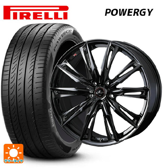 【6/11 1:59迄 全品ポイント5倍】225/40R18 92W XL ピレリ パワジー 正規品 # ウェッズ レオニス GX HYPER BMC 18-7J 国産車用 サマータイヤホイール4本セット