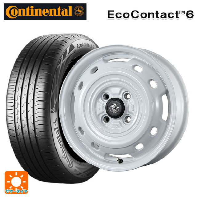 【6/22 20時〜 全品P5倍＆クーポン】155/65R14 75T コンチネンタル エココンタクト 6 正規品 トピー ランドフット XFG WH 14-4.5J 国産車用 サマータイヤホイール4本セット